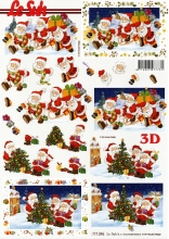 3D-Bogen Lustige Weihnachtsmnner von LeSuh (777.095)