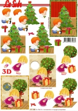 3D-Bogen Kind mit Geschenk von LeSuh (777.105)