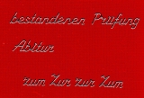 Sticker - Bestandenes Abitur/ Prfung - silber - 486