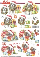 3D-Bogen Weihnachtshund von Nouvelle (8215754)