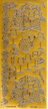 Sticker - Wein - gold - 1066