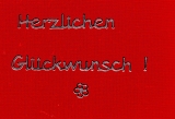 Sticker - Herzlichen Glckwunsch - silber - 4403