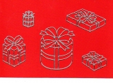 Sticker - Schachteln 2 - silber - 1051