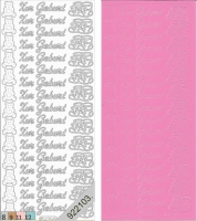 Sticker - Zur Geburt - rosa - 435