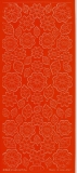 Sticker - Blumen 19 - orange - 1111