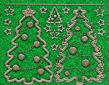 Glitter-Sticker -Weihnachtsbaum -grn-gold-7071
