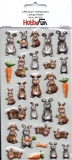 Softy-Sticker-Lustige Hasen von HobbyFun (3451210)
