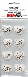 CreaPop-Sticker-Herzen mit Ring gold von HobbyFun (3453035)