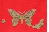 Sticker - Schmetterlinge - gold - 124