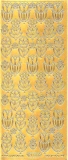 Sticker - Blumen - gold - 1133