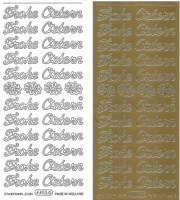 Sticker - Frohe Ostern - gold - 4405