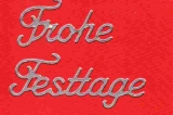 Sticker - Frohe Festtage - silber - 464
