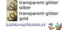 Transparent-Glitter-Sticker - Frohe Weihnachten - silber - 465