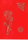 Sticker - Blumen - gold - 1031