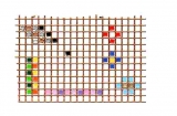 Mosaik-Sticker - Ganze Platte - 1038 - flieder