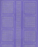 Mosaik-Sticker - Quadrate - 1078 - violett