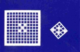 Mosaik-Sticker - Quadrate - 1078 - weiß