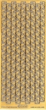 Sticker - Rosenkante - gold - 1261