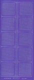 Mosaik-Sticker - Quadrate & Rand - 1081 - violett
