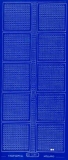 Mosaik-Sticker - Quadrate & Rand - 1081 - blau