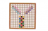 Mosaik-Sticker - Quadrate & Rand - 1081 - rosa