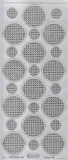Mosaik-Sticker - Kreise - 1079 - silber