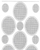 Mosaik-Sticker - Ovale (Eier) - 1080 - wei