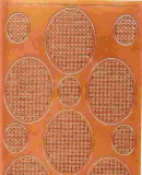 Mosaik-Sticker - Ovale (Eier) - 1080 - bronze