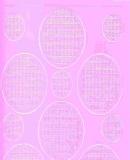 Mosaik-Sticker - Ovale (Eier) - 1080 - rosa