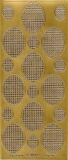 Mosaik-Sticker - Ovale (Eier) - 1080 - gold