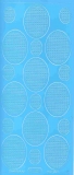 Mosaik-Sticker - Ovale (Eier) - 1080 - hellblau