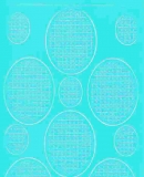 Mosaik-Sticker - Ovale (Eier) - 1080 - hellblau