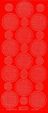 Mosaik-Sticker - Kreise - 1079 - rot