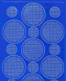 Mosaik-Sticker - Kreise - 1079 - blau