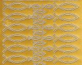 Sticker - Fisch - gold - 897