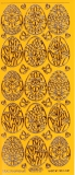 Sticker - Ostern 3 - gelb-gold - 898