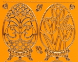 Sticker - Ostern 4 - gelb-gold - 899