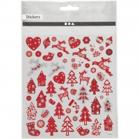 Creativ-Sticker Weihnachten rot-wei (Auslaufartikel)