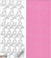 Sticker - Storch - rosa - 821