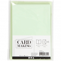 1 Doppelkarte A6 + 1 Umschlag C6 - hellgrn (Card Making)