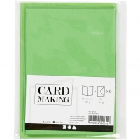 Doppelkarten-Set - grn - 6 Karten A6 & 6 Umschlge C6 (Card Making)