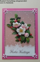 1 Doppelkarte A6 + 1 Umschlag C6 - pink (Card Making)