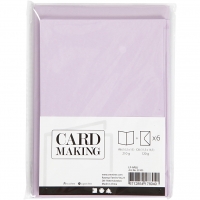 Doppelkarten-Set - helllila - 6 Karten A6 & 6 Umschlge C6 (Card Making)