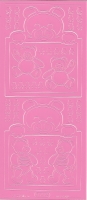 Sticker - Baby-Brchen - rosa - 937