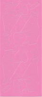 Sticker - Baby-Wiege - rosa - 838