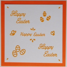 Sticker - Happy Easter - gelb - 380