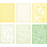 Cardboard Lace Patterns - grn-gelb