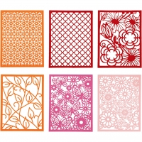 Cardboard Lace Patterns - rot-pink