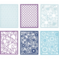 Cardboard Lace Patterns - blau-lila
