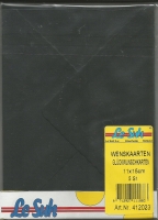 Karten-Set A6 mit Bttenrand - schwarz